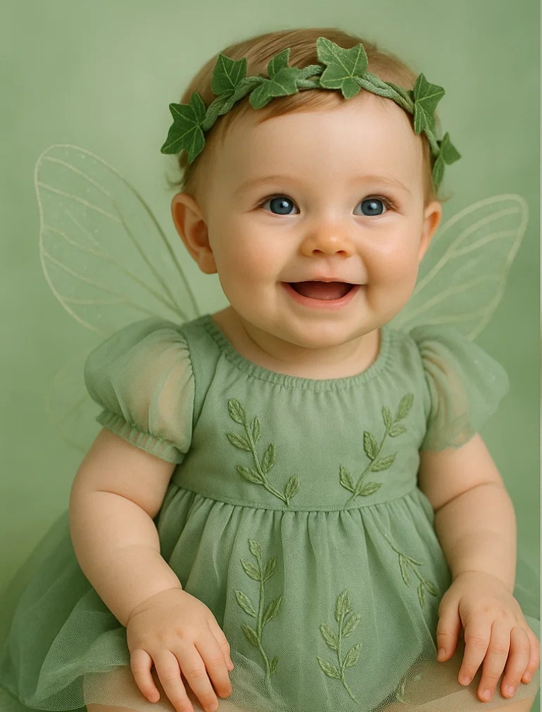 Diadema para bebé con muñeco de flor, ideal para fotos y fiestas
