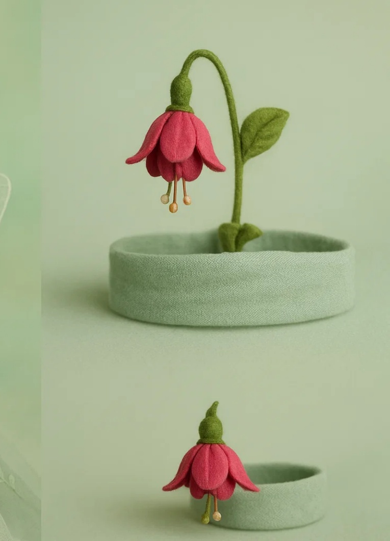 Robe pour bébé avec ailes et serre-tête fleuri pour séance photo