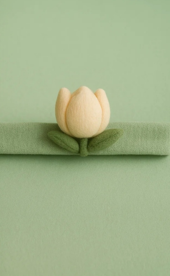 ベビー用の羽と花のカチューシャ付きドレス（フォト撮影用）