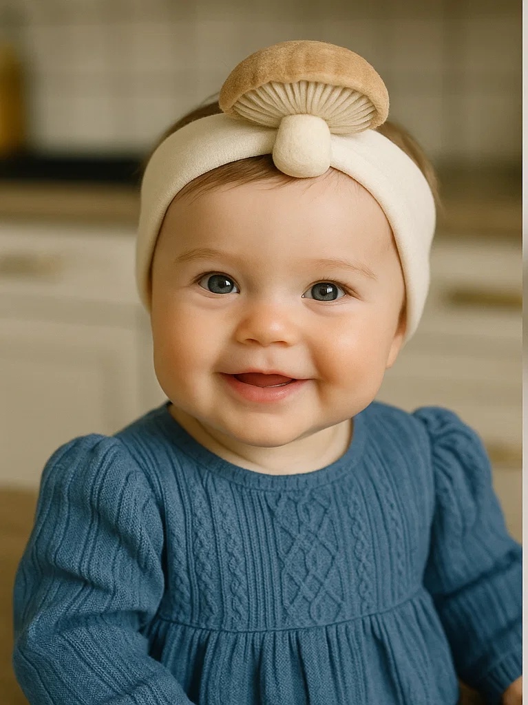Mushroom Baby Headband for Little Trendsetters