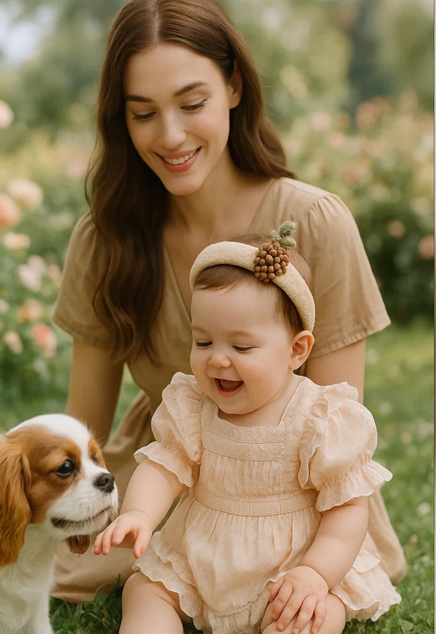 Serie de diademas de muñecas adorables para fotos de bebé – Perfecta para socios comerciales