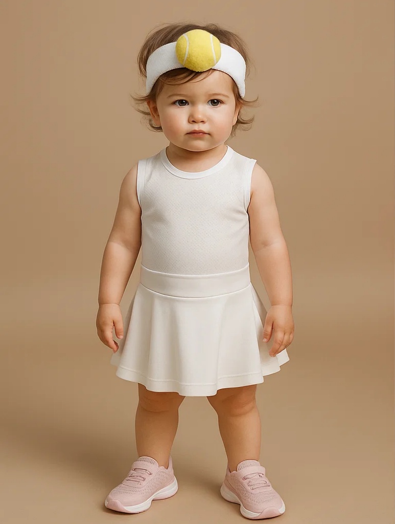 Tennis Ball Baby Headband – Bright and Sporty Style for Baby Girls