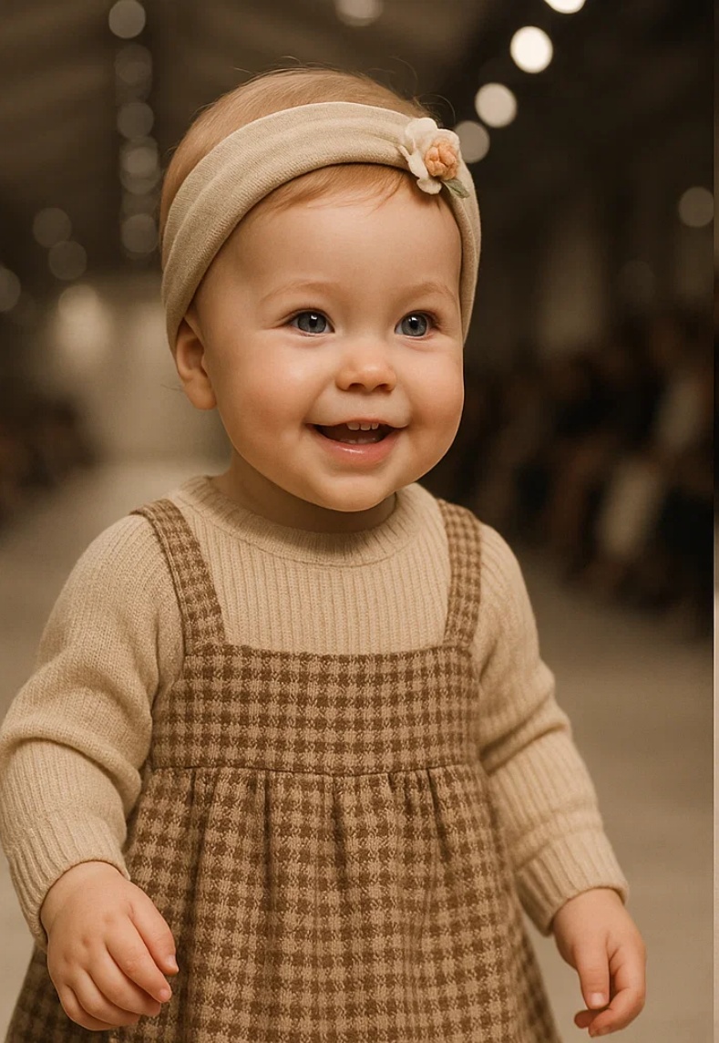 Diadema para bebês com ursinho de pelúcia, perfeita para fotos