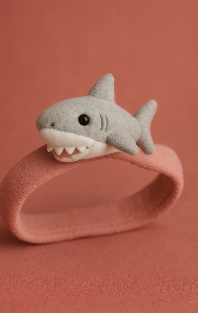 Soft Baby Headband with Cute Shark Design for Little Adventurers