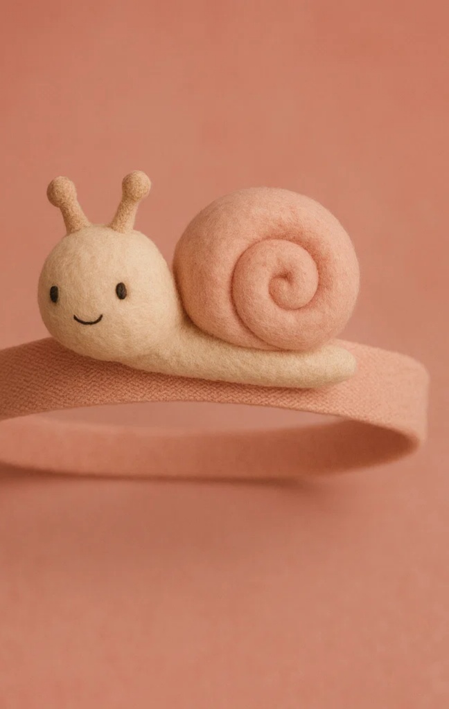 Cute Snail Baby Headband for Photoshoots and Playtime