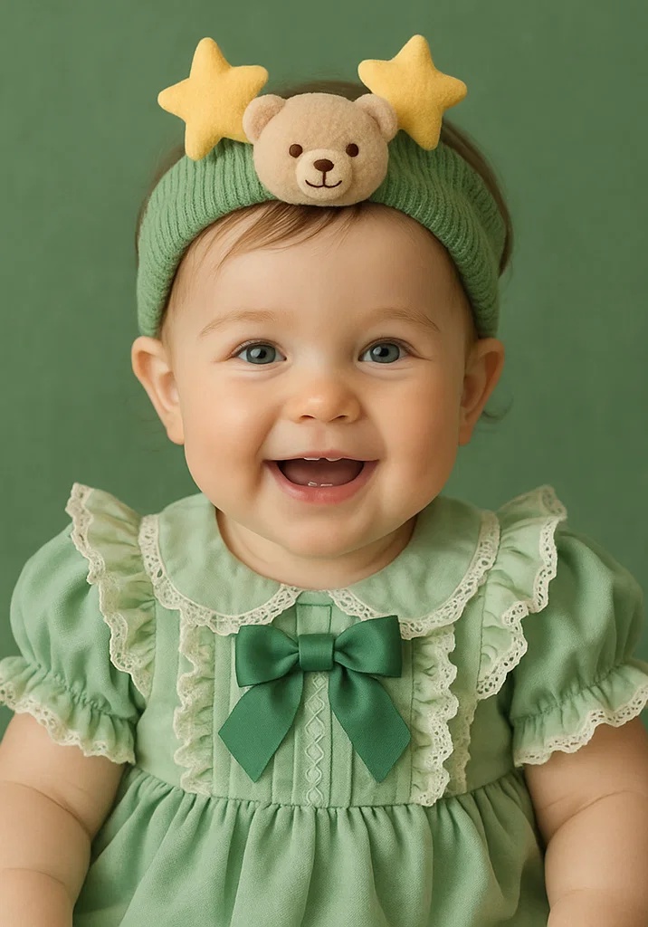 Star Bear-Themed Baby Headband