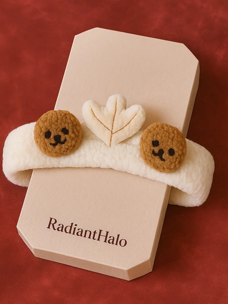 Bear Baby Headband – Soft and Cute Plush for Infants