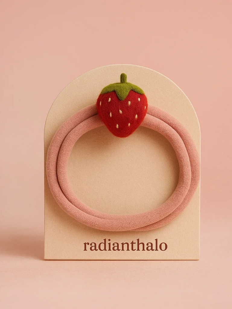 Peach Baby Headband – Sweet and Soft for Infants