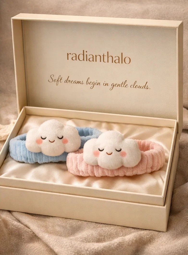 Sweet Cloud-Themed Baby Headband with Removable Embellishment for Photoshoots