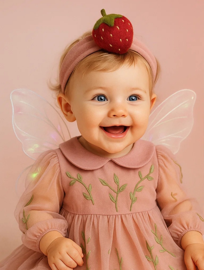 Peach Baby Headband – Sweet and Soft for Infants