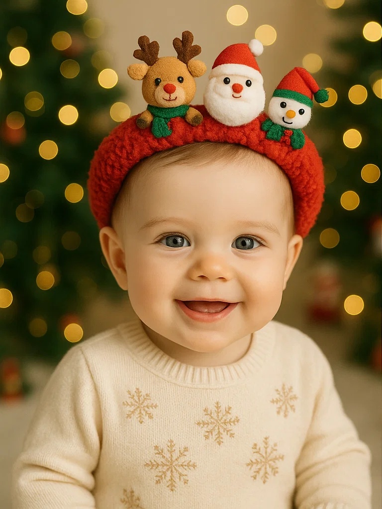 Festliches Stirnband für Babys – Umsatzstarker Artikel für Weihnachten