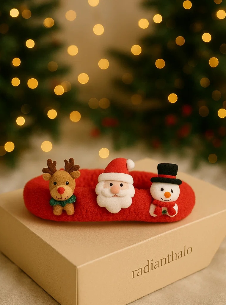 赤ちゃん用クリスマスヘアアクセ – 販売用ギフトにもぴったり