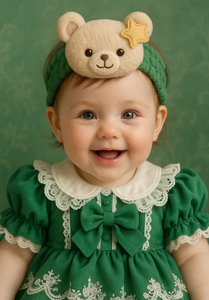 Star Bear-Themed Baby Headband