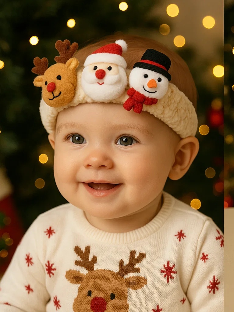 Tiara infantil temática de Natal – Ótima escolha para o mercado sazonal