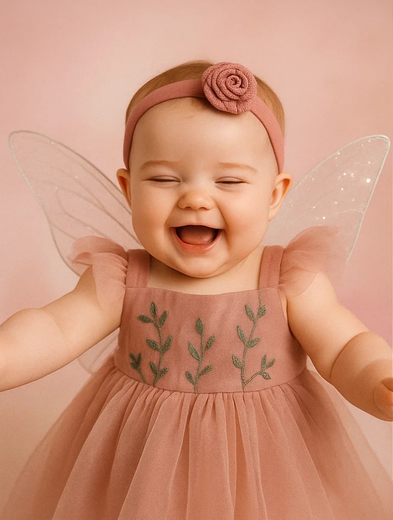 Baby Headband with Rose Plush – Cute and Adorable Baby Girl Hair Accessory