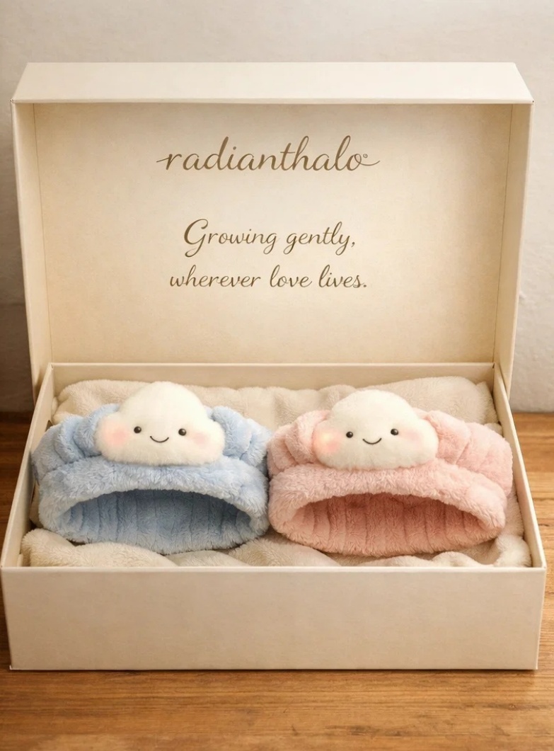 Soft Plush Cloud Baby Headbands for Newborns – Comfortable and Cute for Baby Photography