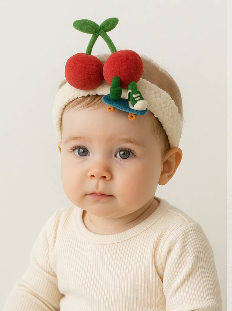 Plush Animal Headband for Babies – Premium & Adjustable Fit