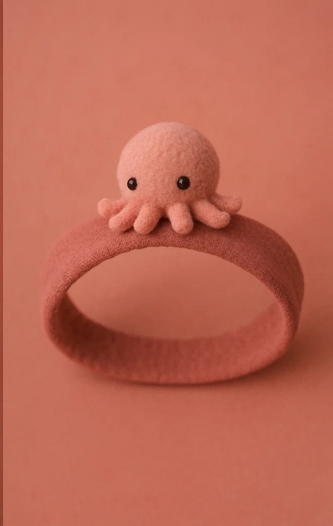 Süße Baby-Stirnbänder mit Plüsch-Oktopus für Fotos