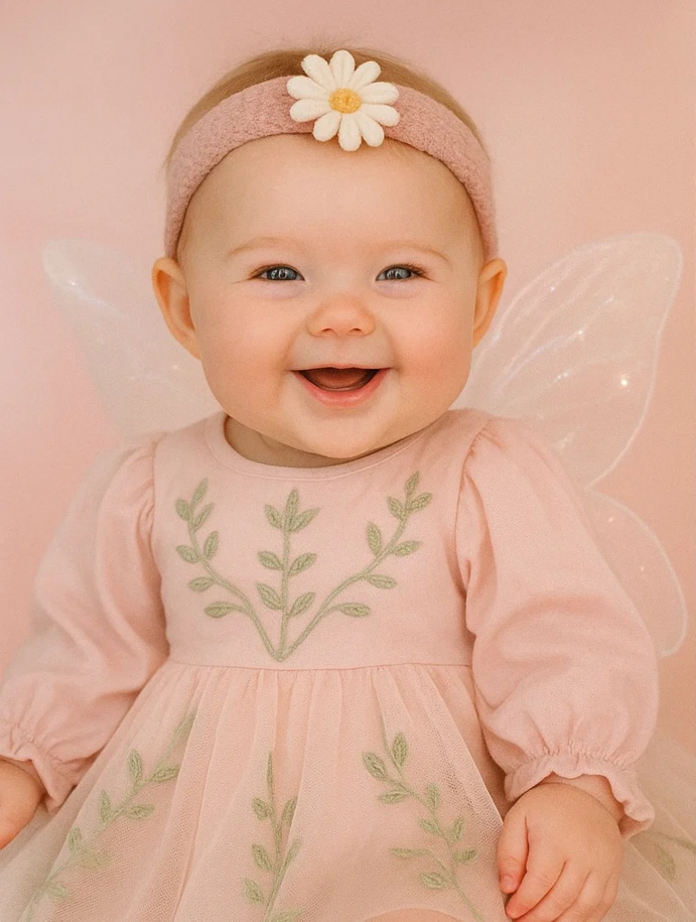 Baby Headband with Fairy Doll Plush – Cute Baby Girl Accessory