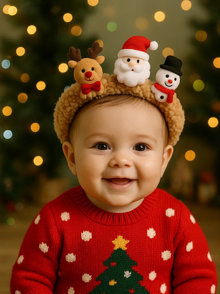 Elegantes Baby-Stirnband zu Weihnachten – Fokus auf Großhandelsumsatz