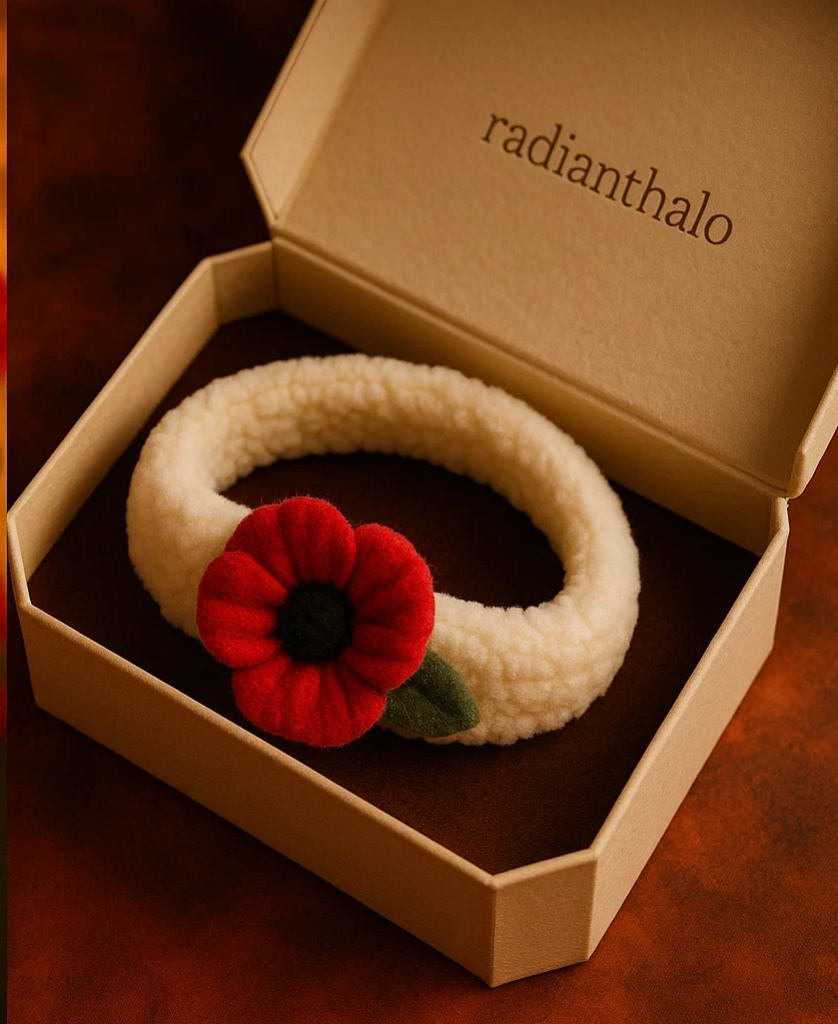 Bandeau bébé avec fleur de coquelicot amovible, idéal pour les photos et l’usage quotidien