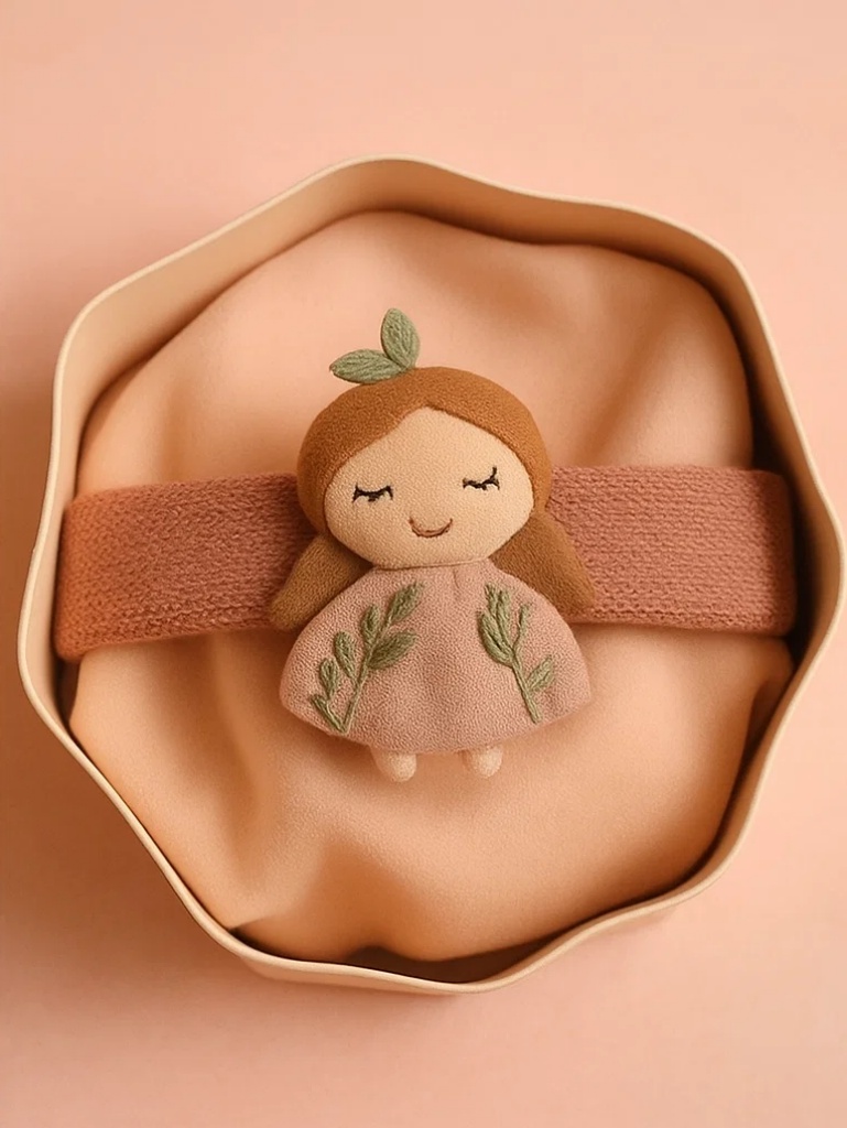 Wholesale Baby Doll Headband with Embroidered Leaf Dress for Boutique Suppliers