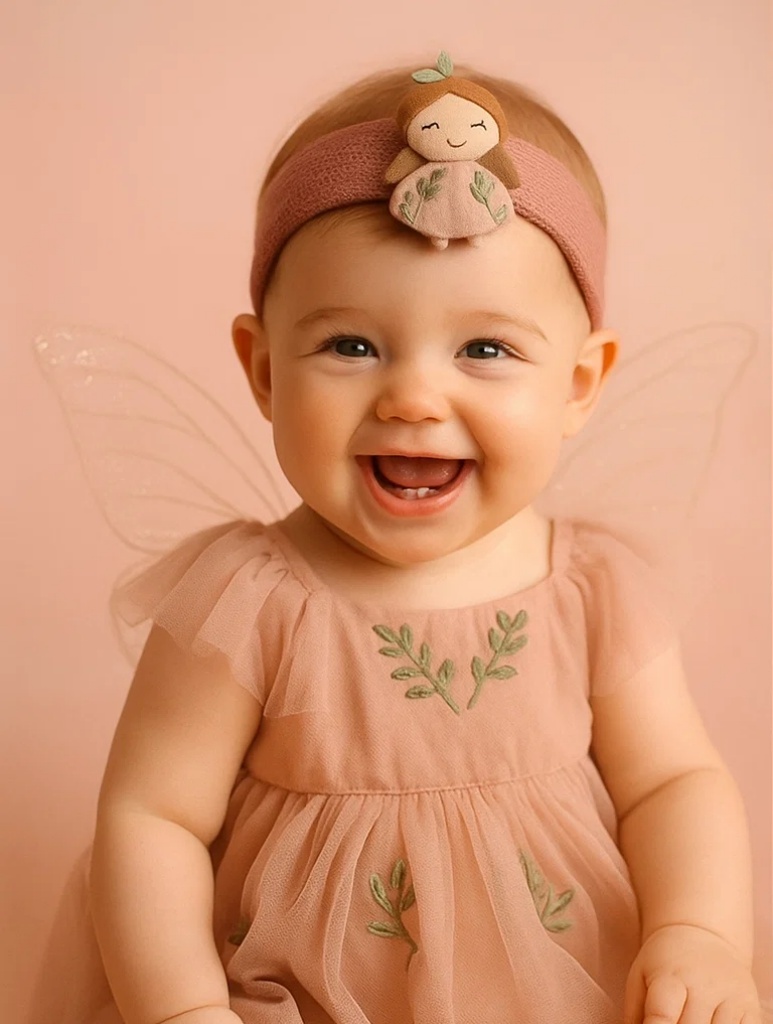 Wholesale Baby Doll Headband with Embroidered Leaf Dress for Boutique Suppliers