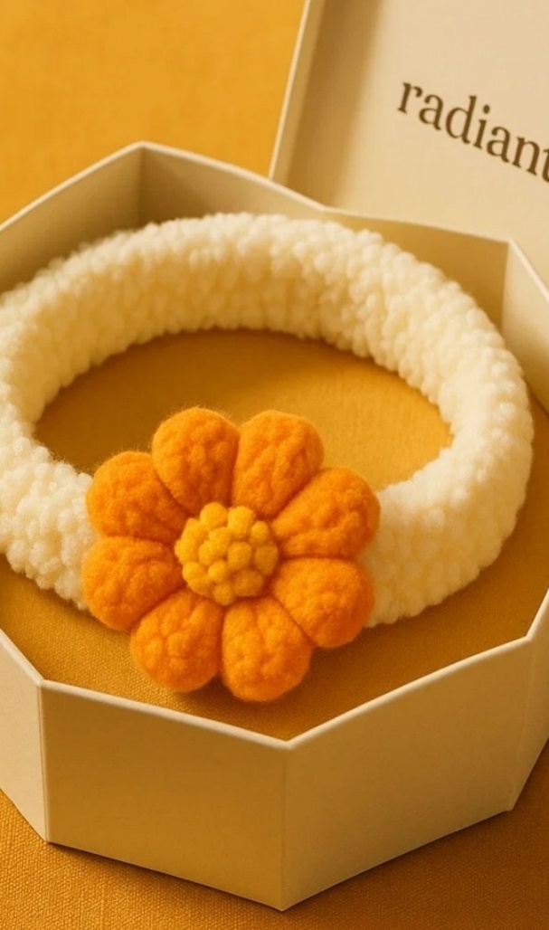 Stylish Yellow Sunflower Baby Headband, Perfect for Your Little One’s Daily Look