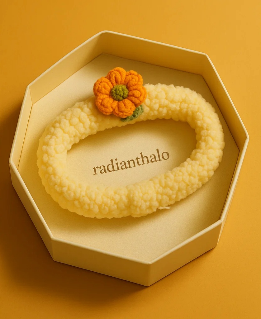 Elegant and Soft Sunflower Baby Headband for Baby’s Special Moments