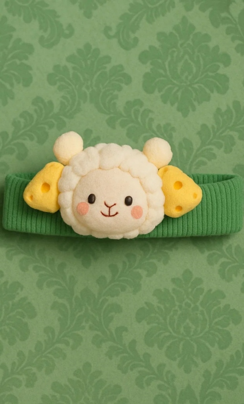 Sheep-Themed Baby Headband