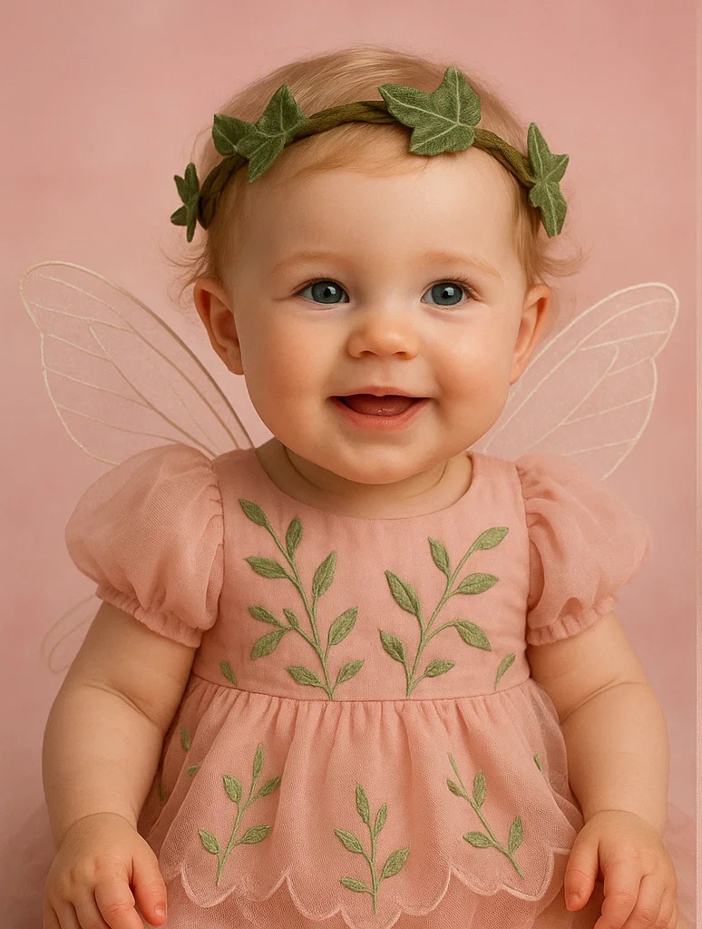 Ivy Crown Leaf Baby Headband – Forest Style