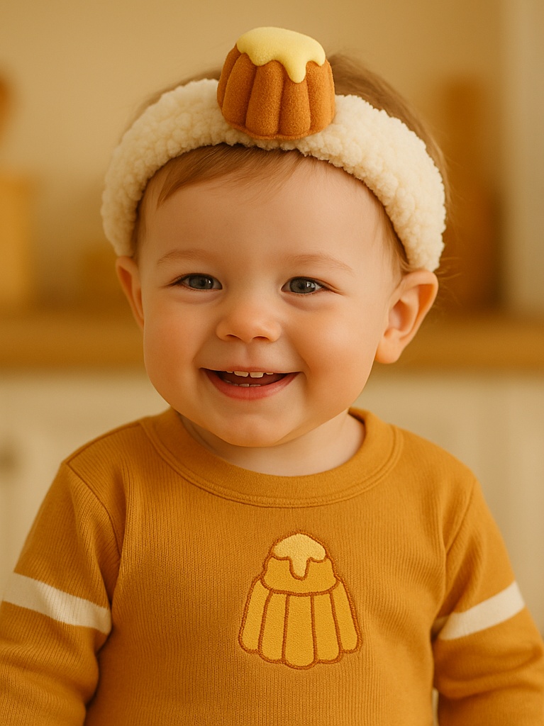 Comfortable Baby Headband with Fun Ice Cream and Fruit Design – Perfect for Photoshoots