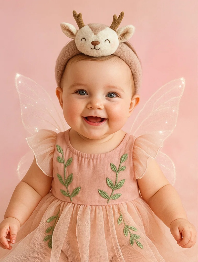 Baby Deer Antler Headband for Photography