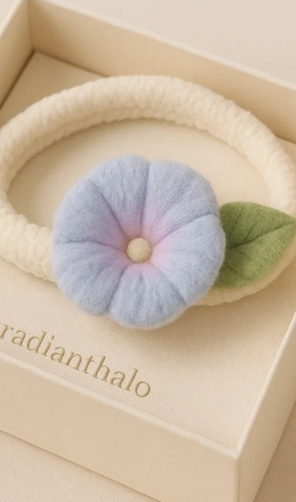 Delicate Pastel Blue Flower Baby Headband for Soft and Stylish Looks