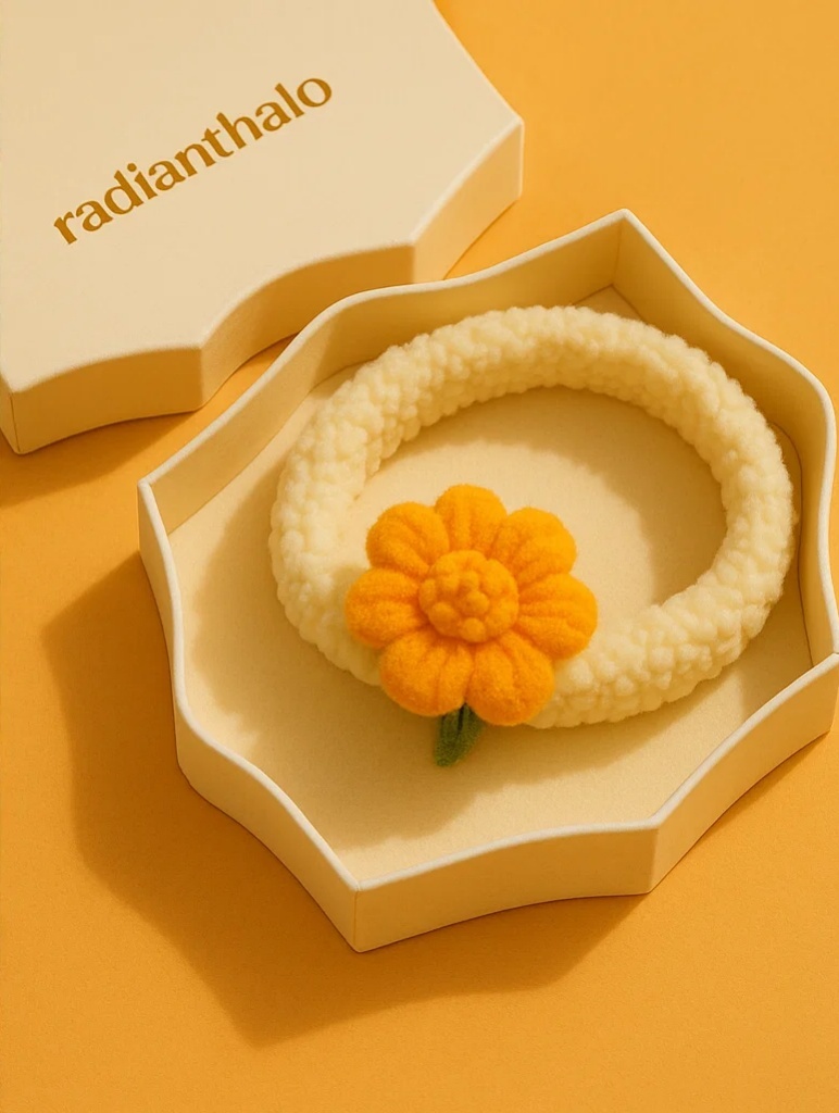 Abnehmbare gelbe Blumen-Babyhaarband, ideal für Fotos und den täglichen Gebrauch