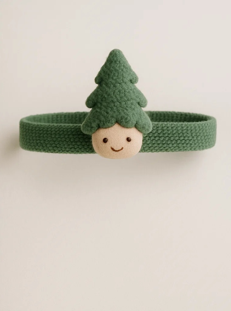 B2B Plush Christmas Tree Baby Headband – Festive Hair Accessory for Wholesale