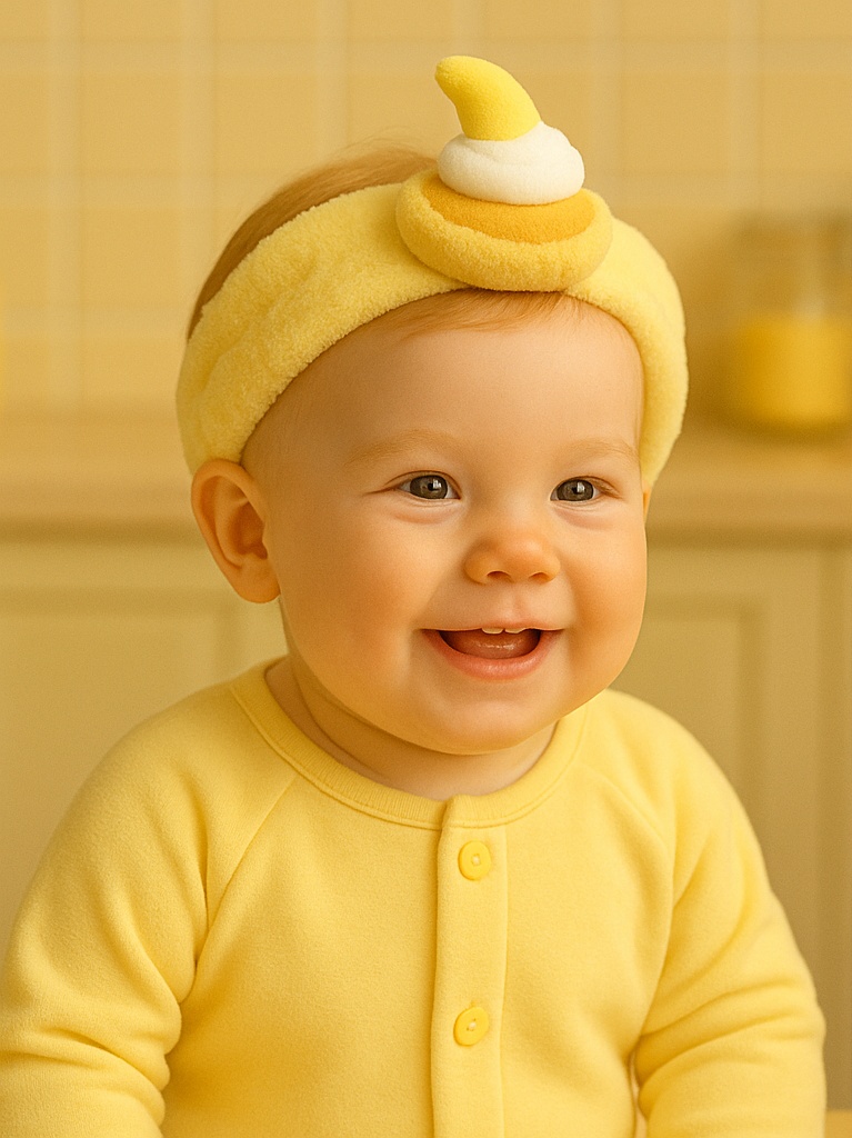 Cute Cartoon Character Baby Headband – Soft, Non-Toxic, and Comfortable for Babies