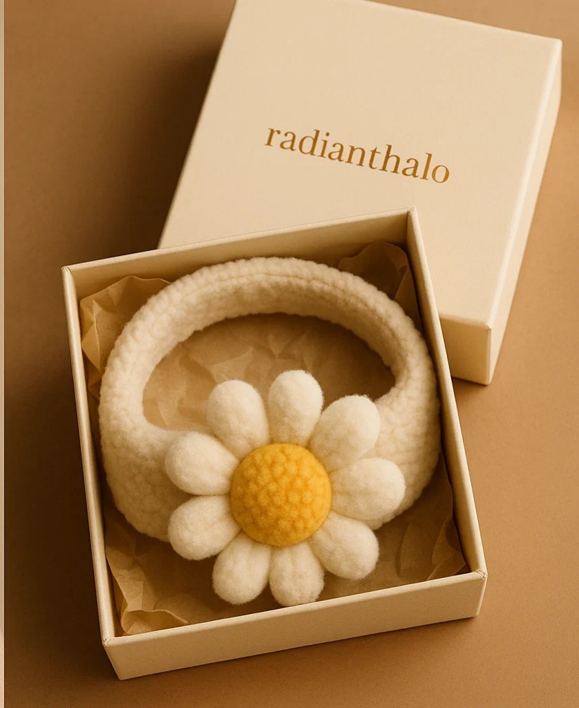 Elegant Baby Headband with a Plush Tulip Design for Special Occasions