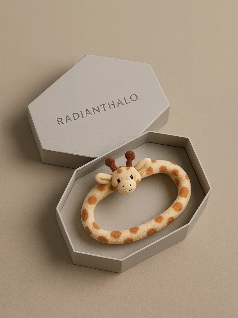 Giraffe Baby Headband, Cute Animal Design for Kids