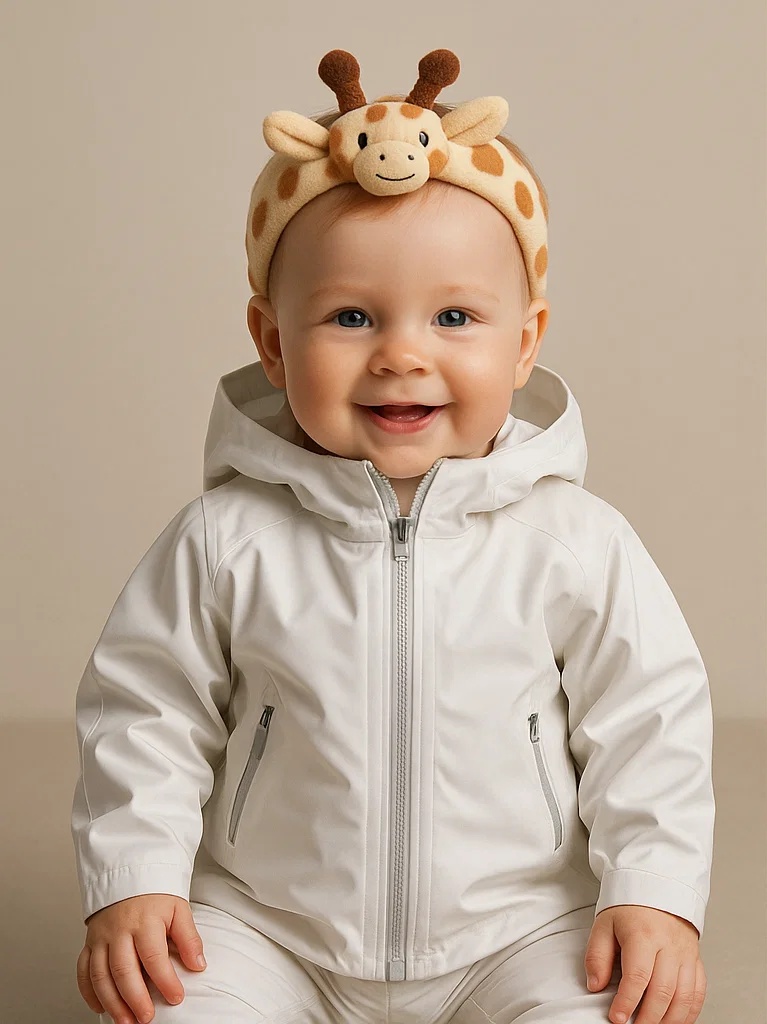 Giraffe Baby Headband, Cute Animal Design for Kids