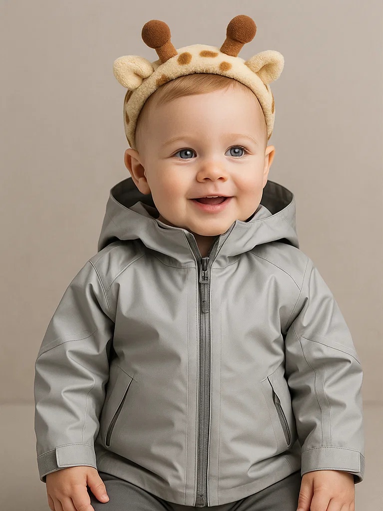 Panda Baby Headband, Soft Fleece, Cute Design