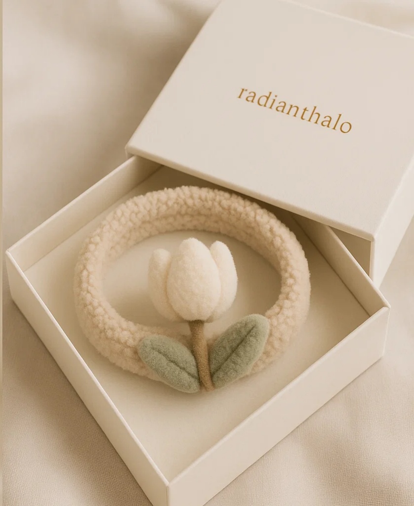 Soft Cotton Baby Headband with Charming Daisy Design for Photoshoots