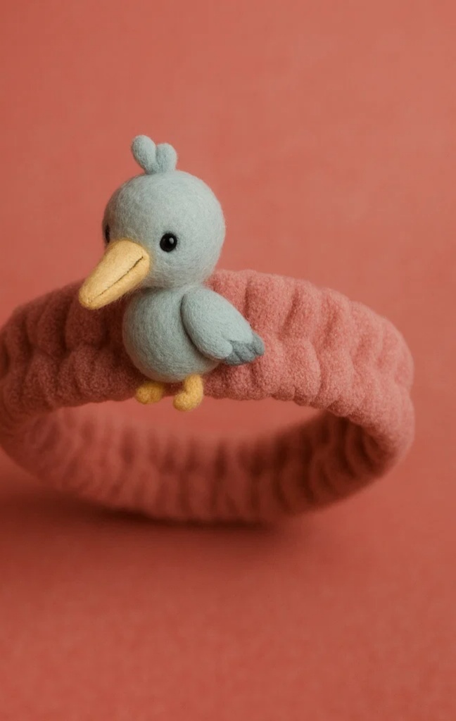 Adorable Bird Baby Headband with Soft Feathered Details