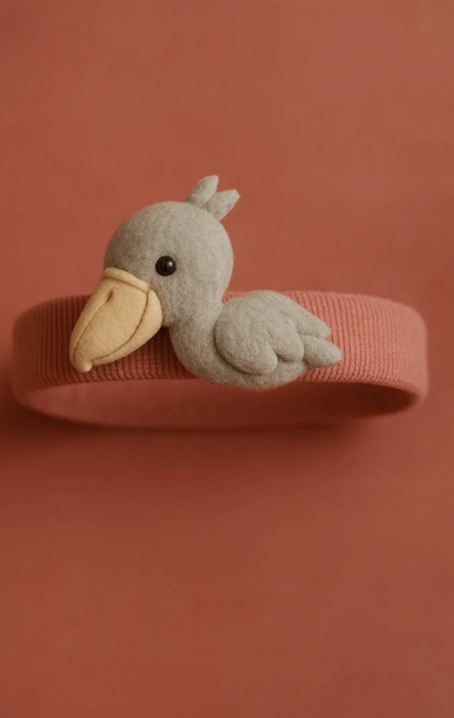 Charming Bird Baby Headband with Cute Beak and Soft Feathers