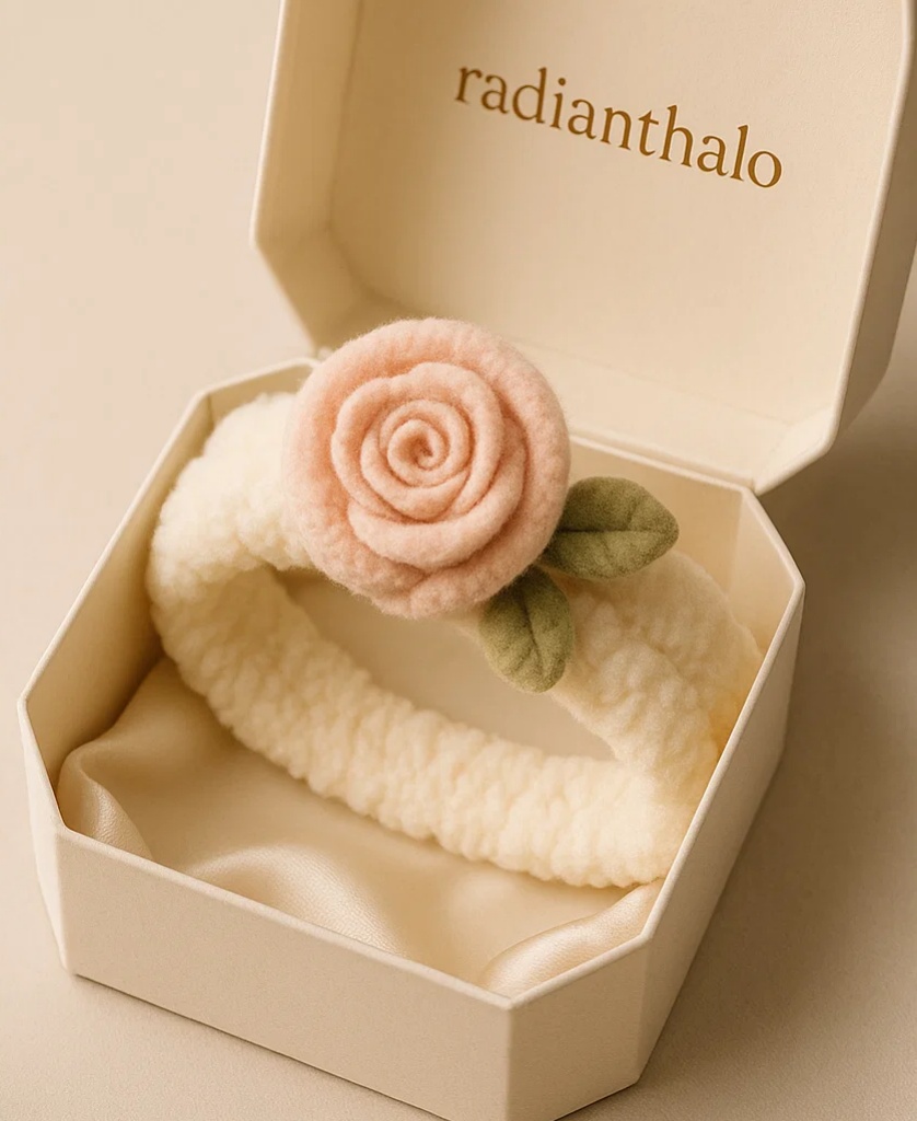 Sweet Baby Headband with Rose Flower for Memorable Baby Photography