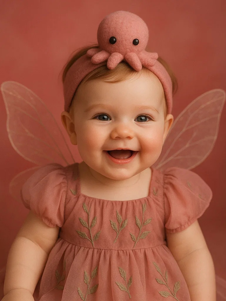 Charming Octopus Baby Headband with Playful Tentacles