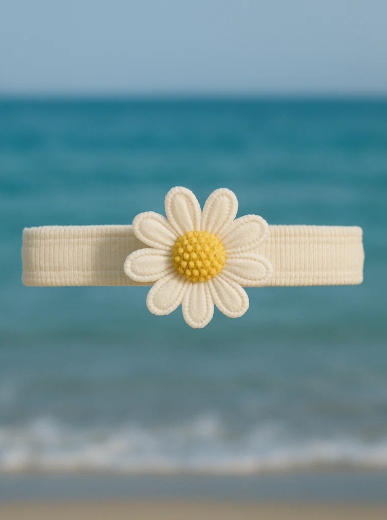 Charming Baby Headband with Lotus Flower and Soft Embellishments