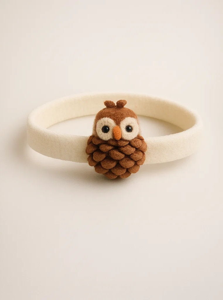 B2B Owl Plush Baby Headband – Cute Forest Animal Hair Accessory