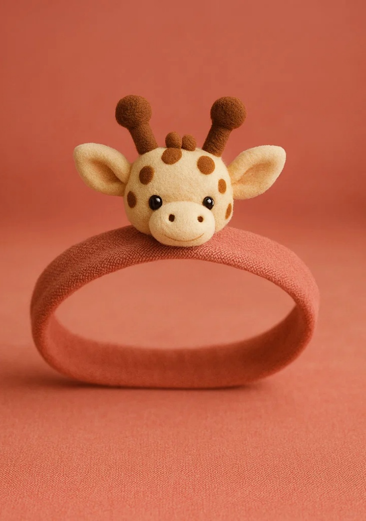 Giraffe Headband Baby Dress with Angel Wings - Cute and Magical Design for Toddlers