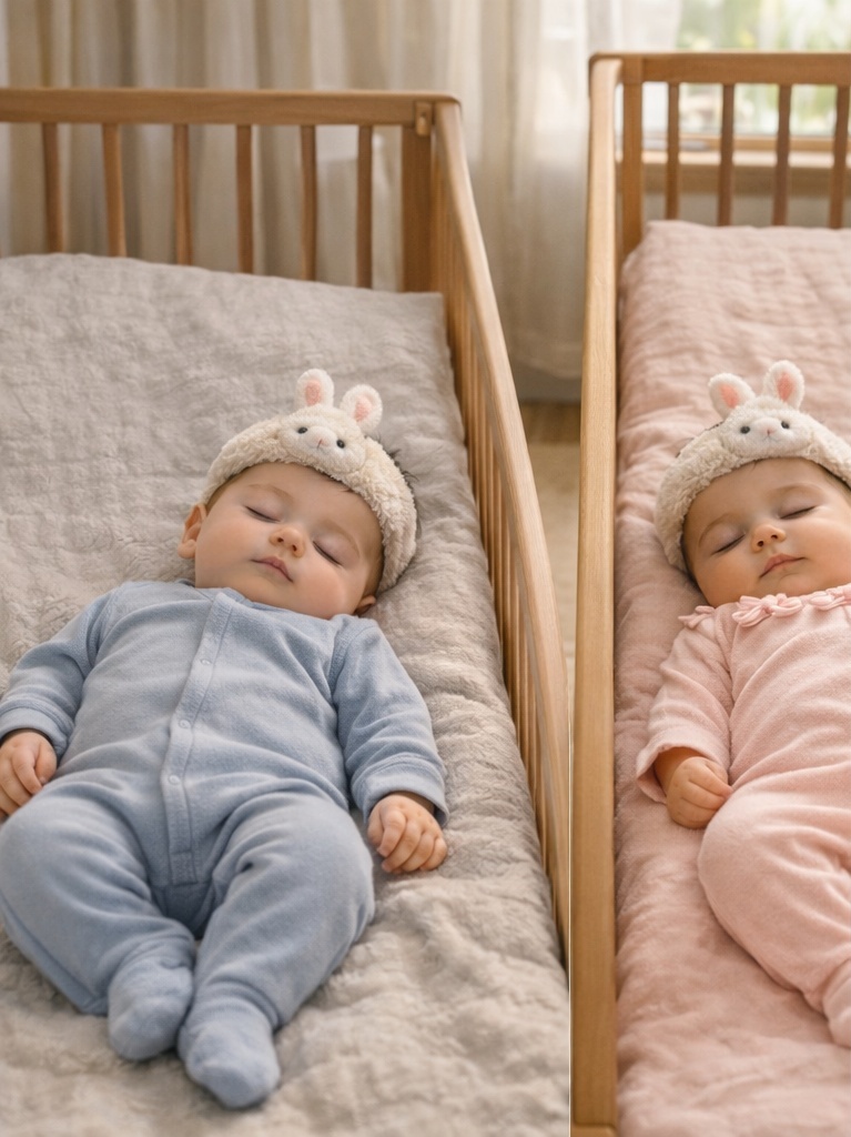 Cute Bunny Plush Baby Headband – Soft Elastic Newborn Crib Photo Accessory